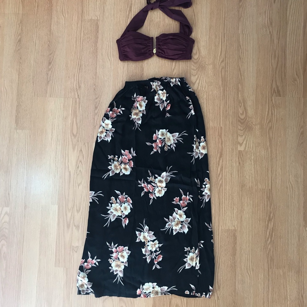 Floral Maxi Skirt size Small